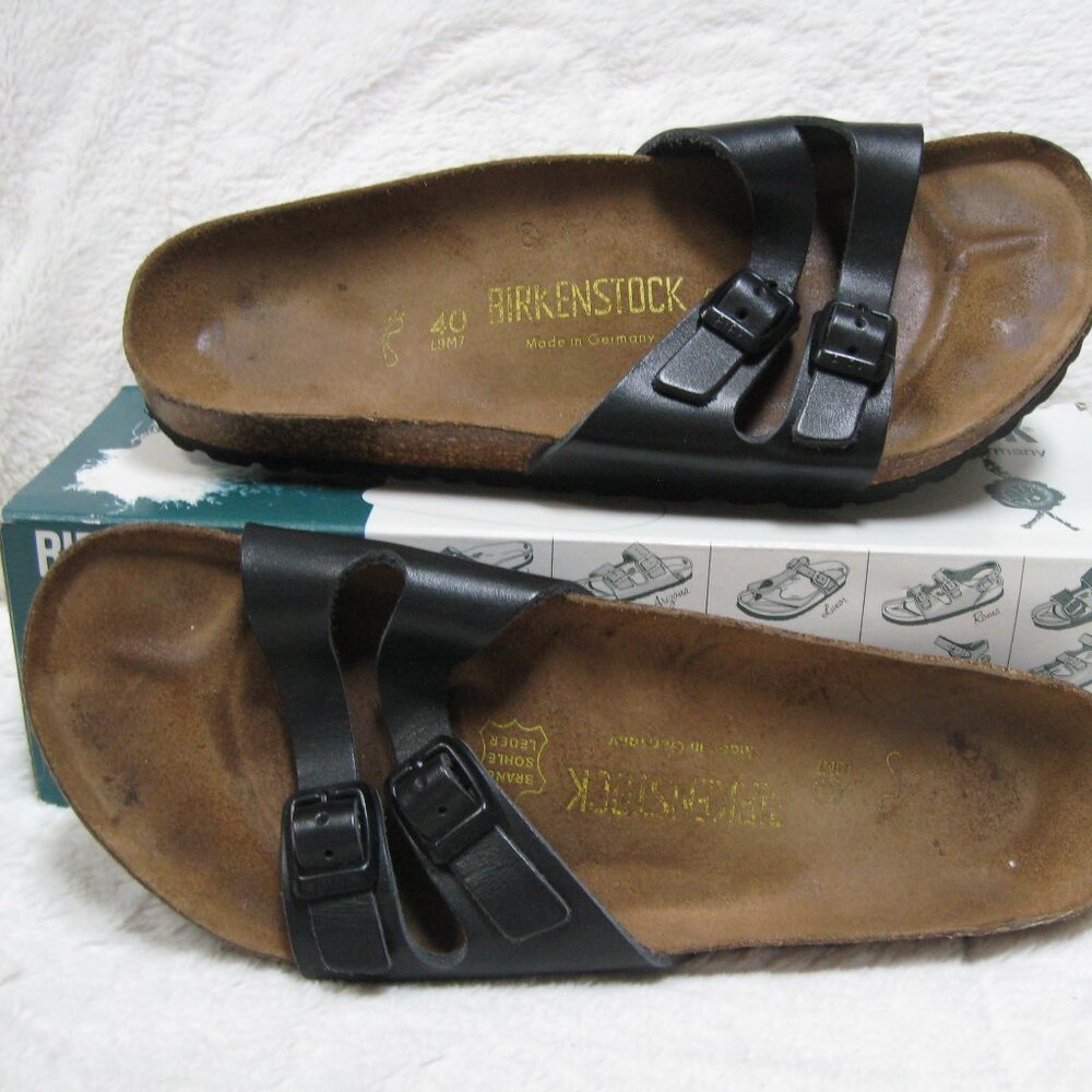 Birkenstock IBIZA Leather Black 40 R US W 9 M 7